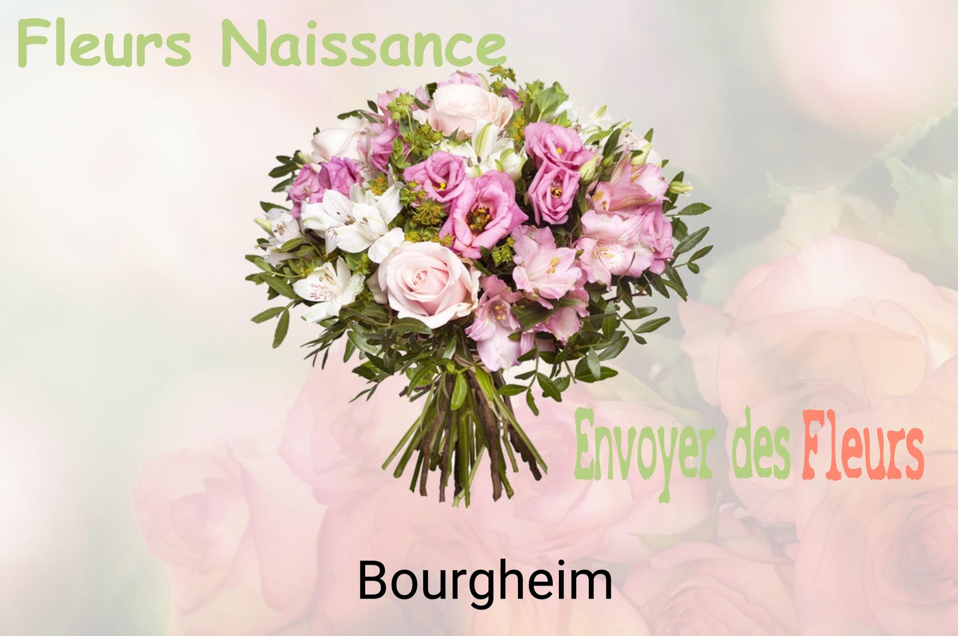 Bouquet de fleurs de naissance livré à Bourgheim