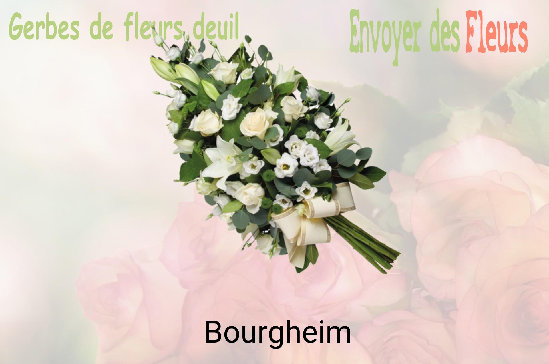 Gerbe de fleurs de deuil livrée à Bourgheim